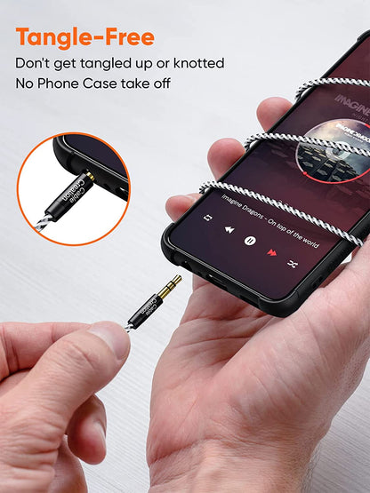 3.5Mm Headphone Extension Cable,  3.5Mm Male to Female Stereo Audio Cable for Phones, Headphones, Speakers, Tablets, Pcs, MP3 Players and More, (10Ft/3M)