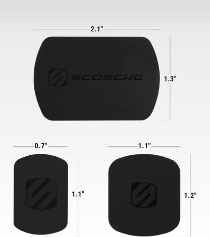 MAGRKI Magicmount Magnetic Mount Replacement Plate Kit for Mobile Devices, Black