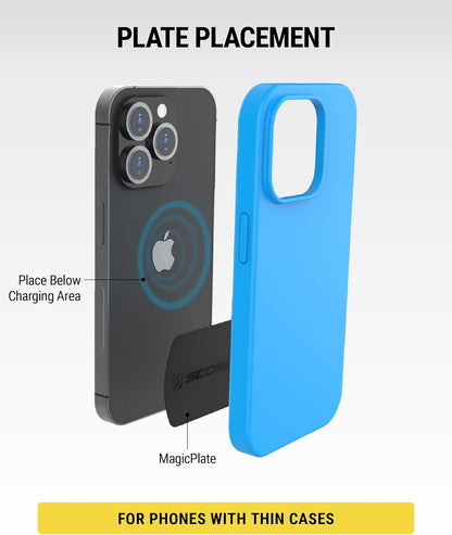 MAGRKI Magicmount Magnetic Mount Replacement Plate Kit for Mobile Devices, Black