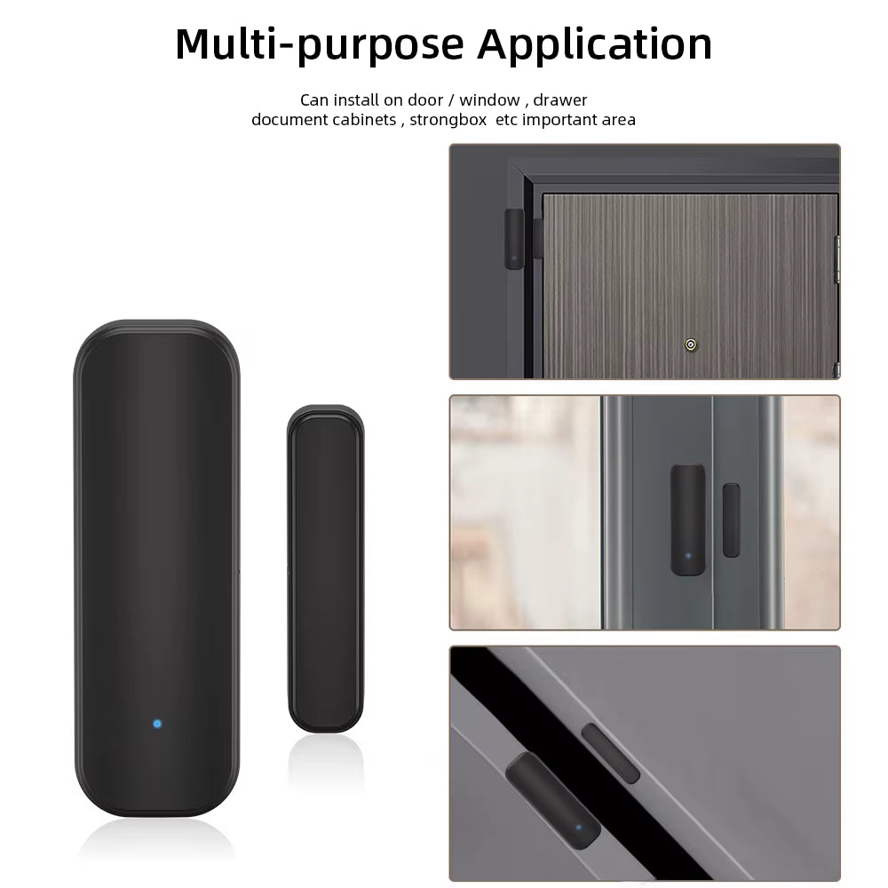Wifi or Zigbee Door Window Sensor Smart Home Wireless Door Open Close Detectors APP Remote Alarm Work with Alexa Google Home